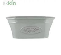 Fargro Plastic Outdoor Classic Olive Trough Planter With Glossy Finish 38cm Frost Proof Long Lasting Flower Pot Garden Planter- (Grey), KA200328GN