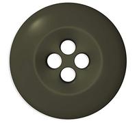Olive Drab 100 Pcs Buttons for Sewing 4 Hole 0.75 inch Army Military 30L Plastic Green Polished Matte Finish Buttons 19mm for Jacket Work Uniforms Workwear School Outfits Aprons Pants Bags DIY Crafts