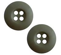 Olive Drab 50 Pcs Buttons for Sewing 4 Hole 0.75 inch Army Military 30L Plastic Green Polished Matte Finish Buttons 19mm for Jacket Work Uniforms Workwear School Outfits Aprons Pants Bags DIY Crafts
