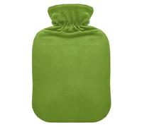 Olive Drab Solid Color Pure Plain Green hot Waterbottle with Soft Cover, 2L Warmer Bag for Hot and Cold Therapies, Arthritis, Bolsa para agua Caliente