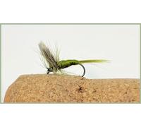 Olive Dun trout flies, BARBLESS Best Dry Flies, choice of size and quantity, top selling, good all year (6, 12)