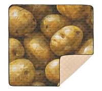 Olive Fruit Pattern Large Non-Slip Baby Gym & Activity Mat for Indoor Outdoor 1-Piecing Tummy Time Mat for Babies Infants Toddlers, 50'' x 50''