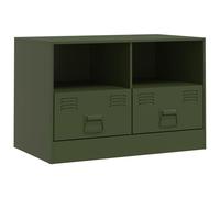 (olive green, 1 pcs) vidaXL TV Cabinet TV Stand TV Unit Entertainment Centre Mustard Yellow Steel