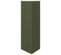 (olive green, 30 x 26 x 75 cm/ 1 pcs) vidaXL Garden Planters Outdoor Flower Pot Patio Planter Box Triangular Steel