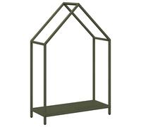 (olive green, 60 x 25 x 90 cm) vidaXL Firewood Rack White 40x25x90 cm Cold-rolled steel fireplace log holder