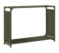 (olive green, 90 x 28 x 65 cm) vidaXL Firewood Rack White 60x28x65 cm Cold-rolled steel fireplace log holder