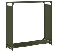 (olive green, 90 x 28 x 90 cm) vidaXL Firewood Rack White 60x28x65 cm Cold-rolled steel fireplace log holder