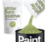 Olive Green Glitter Paint Additive Fine 100g for Adding Sparkle to Paints & Varnish | Paint Walls Sparkly Add to Emulsion, Acrylic or Lacquer Indoor | Hemway