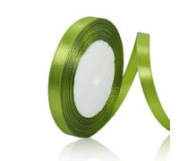 Olive Green Ribbon 10mm, 23 Meters Satin Fabric Ribbons for Gift Wrapping, Crafting, Bows Making, Florist Bouquets, Wreaths, Sewing Projects, Birthday, Baby Shower and Wedding Party Cake Decorations