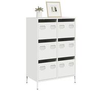 vidaXL Highboard White 68x39x101.5 cm Steel, White