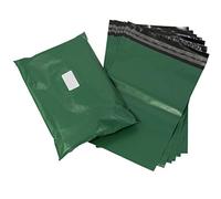 Olive Green Strong Tough Mailing Bags - Sticky Self Seal Flap - Poly Plastic Polythene for Postal Postage Packaging Courier Mail Pouch Sacks - Premium Quality (6x9” (165x230mm), 50 Bags)