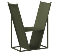 (olive green) vidaXL Firewood Rack White 69.5x35x81 cm Cold-rolled steel