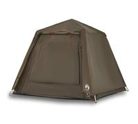 (Olive green) vidaXL Fishing Tent 4-Person Lightweight Camping Tent Camouflage Quick Release