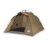 (Olive green) vidaXL Fishing Tent 4-Person Lightweight Camping Tent Camouflage Quick Release