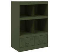 (olive green) vidaXL Highboard Sideboard Side Cabinet Home Storage Cupboard Anthracite Steel