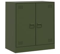 (olive green) vidaXL Sideboard Home Storage Cupboard Side Cabinet Highboard Anthracite Steel
