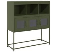 (olive green) vidaXL Sideboard Mustard Yellow 100.5x39x107 cm Cold-rolled Steel