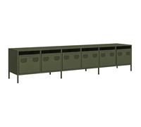 vidaXL TV Cabinet Olive Green 202x39x43.5 cm Cold-rolled Steel