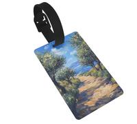 Olive Grove with The Sea Luggage Tags Name Id Label Suitcase Tags, Ideal for Travel Cruise Backpacks Bag