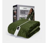 Olive Heated Throw Blanket