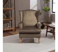 (Olive) Helena Wingback Armchair Accent Chair Occasional Sofa Seating