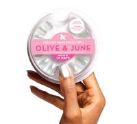 Olive & June Instant Mani Press-On Nails (Glue) Extra Short, Round 42 Fake Nails, 21 Sizes Non-Toxic, Long-Lasting Recycled Materials Realistic, Salon-Quality at Home Sheer Lavender Shimmer
