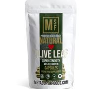 Olive Leaf | 60 Capsules | Super Strength | OLEUROPEIN 40% | (1000mg per Capsule Equivalent to 10,000mg) | Vegan | NO FILLERS NO Binders | Non GMO | 100% Olive Leaf (60)