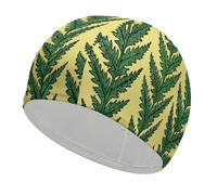 Olive Leaf Vines Swim Cap Unisex Classic Swimming Cap for Long Hair Short Hair Gifts for Swimmers
