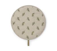 Olive Linen Circular Hob Cover