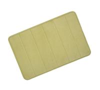 Olive Microfibre Memory Foam Bathroom Bath Mat With Non Slip Back 40 x 60cm