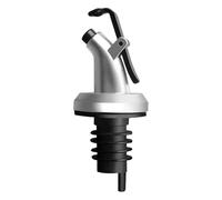 Olive Oil Bottle Pourer - Handed Open Spout, Liquor Vinegar Syrup | Dispenser | Stainless Steel Kitchen Bar Accessory, Classic Bottle Pourer Dust Caps Cooking Oils Salad Dressings Flavoring