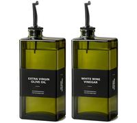 Olive Oil Dispenser Bottle for Kitchen- 16.9oz Oil Bottles UV Protection, Oil and Vinegar Dispenser Set, Drip-Free Pourer, Elegant Kitchen Essential- 16.9oz, Set of 2