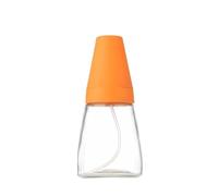 Olive Oil Dispenser Bottle, Glass Push Oil Sprayer with Lid is Suitable for Salads Grilling Baking for Air Fryer Cooking(Oranje)