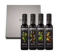 Olive Oil Gift Set - Box of 4 - Sommelier Tasting - 250ml Each - Cold Pressed Extra Virgin Olive Oils - Greece, Italy, Spain, or Lebanon - Perfect for Gifting & Tasting - Sommelier's Selection