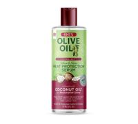 ORS Olive Oil Heat Protection Hair Serum - 177 ml, Infused With Coconut Oil, For Restorative Shine, With Frizz Free & Fast Drying Formula (packaging may vary)
