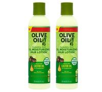 Olive Oil Incredibly Rich Moisturizing Hair Lotion of ORS- Hydrating & Strengthening Hair Treatment w/Castor Oil, Heat Protection, Frizz Control, and Shine for Dry, Curly, Hair (Pack of 2)