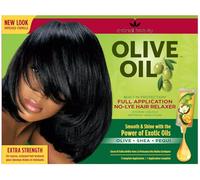 Olive Oil No-Lye Hair Relaxer, Extra Strength, with Olive, Shea and Pequi Oils, Full Application by Eternal Beauty