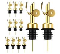 Olive Oil Spouts for Bottles - Stainless Steel Speed Pourers|Liquor Spirits Pourer|Tapered Spout for Drinks Liquor Cocktail Bar Home Syrup Vinegar|Pourer for Bar Tavern Home Pourer| Freeflow Spirit