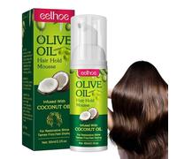 Olive Oil Styling Mousse for Curly Hair - Frizz Control, Long Lasting, Hydration and Nourishing Hair Foam - Curling Tool 60ML