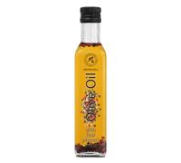 Olive Oil with Mixed Peppercorns 250ml - Four Pepper Blend - With Spices - For Cooking and Salads - Glass Bottle