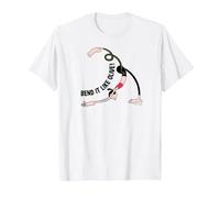 Olive OYL Bend IT Like Olive! Yoga Tee T-Shirt, Men, White, 5X-Large