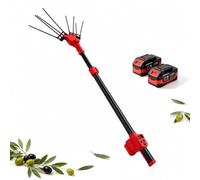 Olive Picker, Telescopic Olive Harvester 175-270 cm Pole | 800W Brushless Motor, 16 Speed Control, LED Display, 54.2 cm Comb for Tall Olive Trees, Orchards, Farms