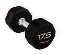 Olive Rubber Pro-style 12.5kg Dumbbell