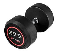 Olive Rubber Pro-style 32.5kg Dumbbell