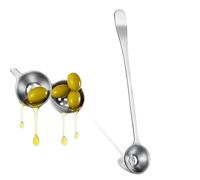 Olive Spoon Stainless Steel Pickle Spoon with Drain Hole Slotted Spoons Cooking Spoons Jar Serving Tools for Olive Pickle Onion Cherry Jar