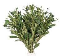 Olive Stems 6 Pcs 18 inch 45CM Artificial Olives Green Leaves Picks, Spring Branches Decor for Vase, Greenery Vase Filler Home Decoration Indoor