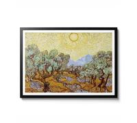 Olive Trees by Vincent Van Gogh, Impressionist Landscape Wall Art, 1889 Vintage Decor, Fine Art Poster Print Gift, Archival Matte, A5 (Print Only) - 21x14.8cm