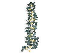 Olive Vine Garland With Lights - 5.9Ft Fairy 96 LEDs Flashing Simulated Plant Timer Waterproof | Holiday Dorm Wall Cafe Wedding Party Birthday Porch Ceiling, Artificial Leaf Greenery Hanging Lamp Set