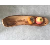 Olive Wood Boat Bowl Long/Fruit and Baguette Bowl