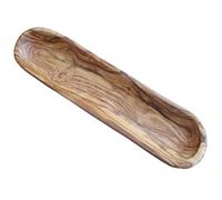 Olive Wood Long Oval Dish for olives, nuts etc